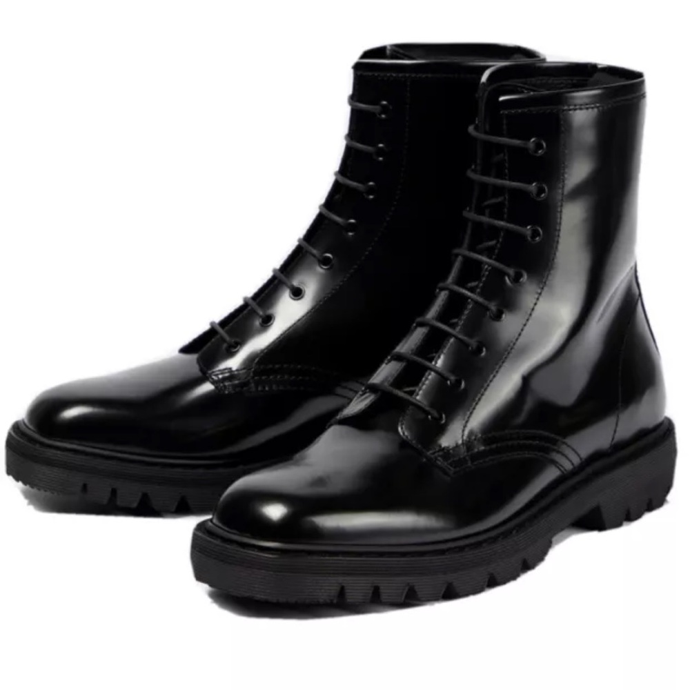 AUTH NIB THE ROW $1,390 RANGER BOOTIE LACE UP COMBAT BOOT CURRENT SEASON! 38 8